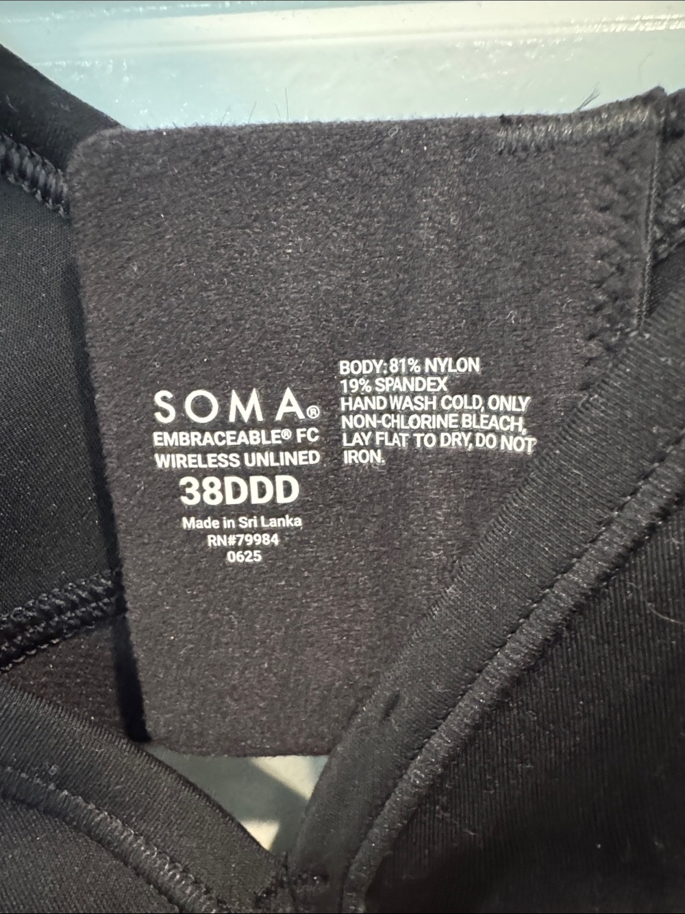 Soma Wireless Bra set  - Black and Nude NWOT - Picture 3 of 10